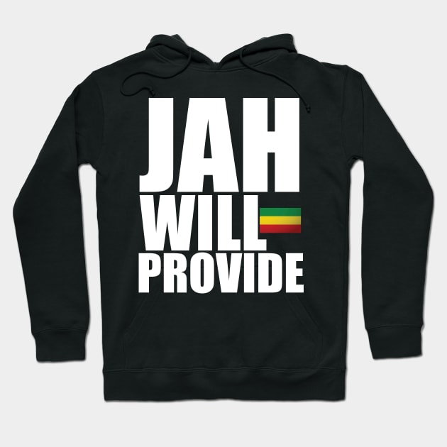 Jah Will Provide Rasta Reggae Rastafari Hoodie by Merchweaver